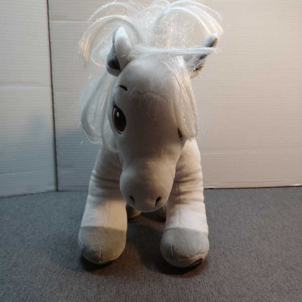 Build A Bear Workshop White Horse Plush Stuffed Animal Toy Pony